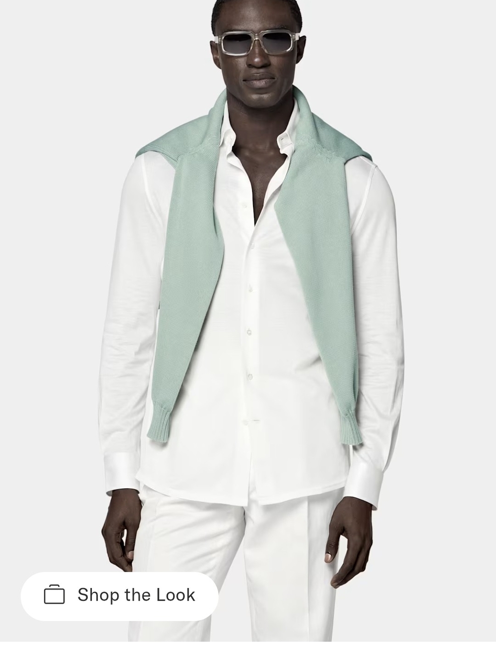 Szit Supply Knitted Lux White Cotton Silk Botton Down Shirt